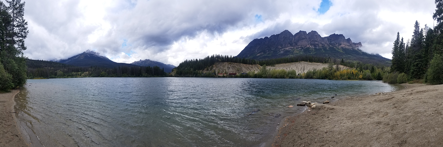 333-026 Late Summer at Yellowhead Lake under Yellowhead Mountain